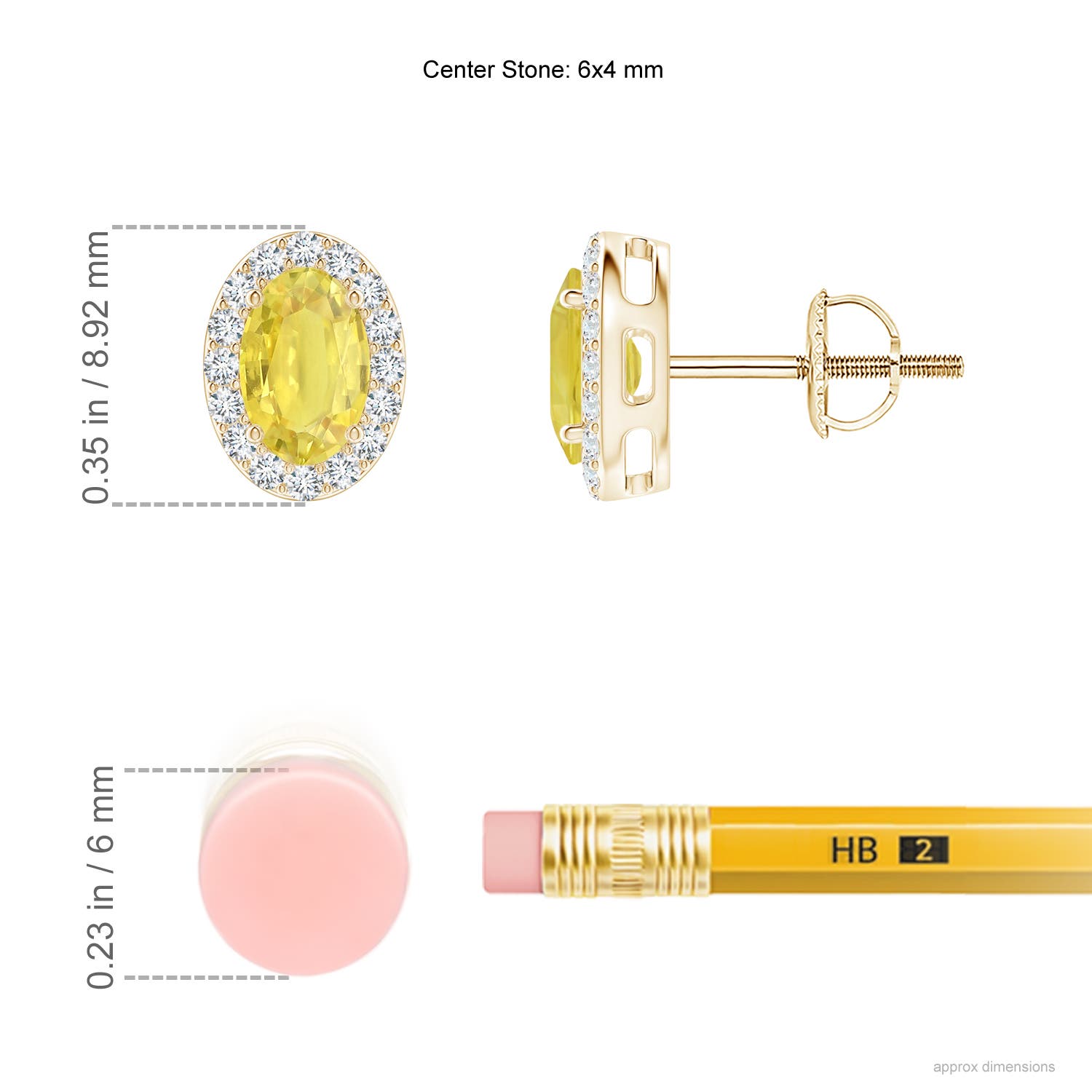 A - Yellow Sapphire / 1.51 CT / 14 KT Yellow Gold