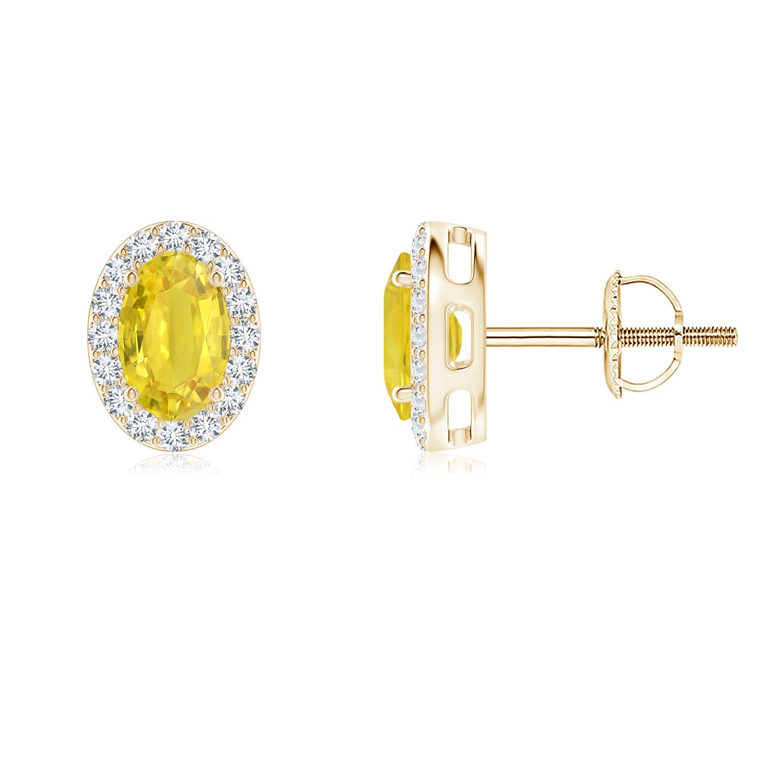 AA - Yellow Sapphire / 1.51 CT / 14 KT Yellow Gold