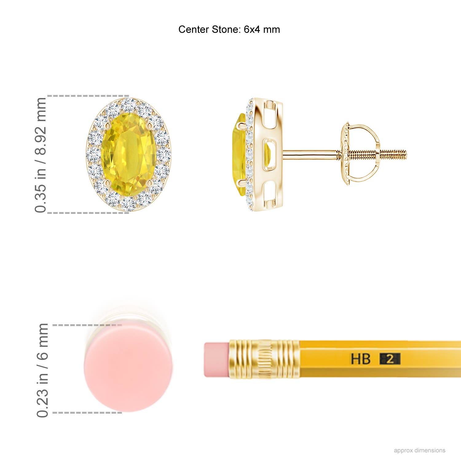 AA - Yellow Sapphire / 1.51 CT / 14 KT Yellow Gold