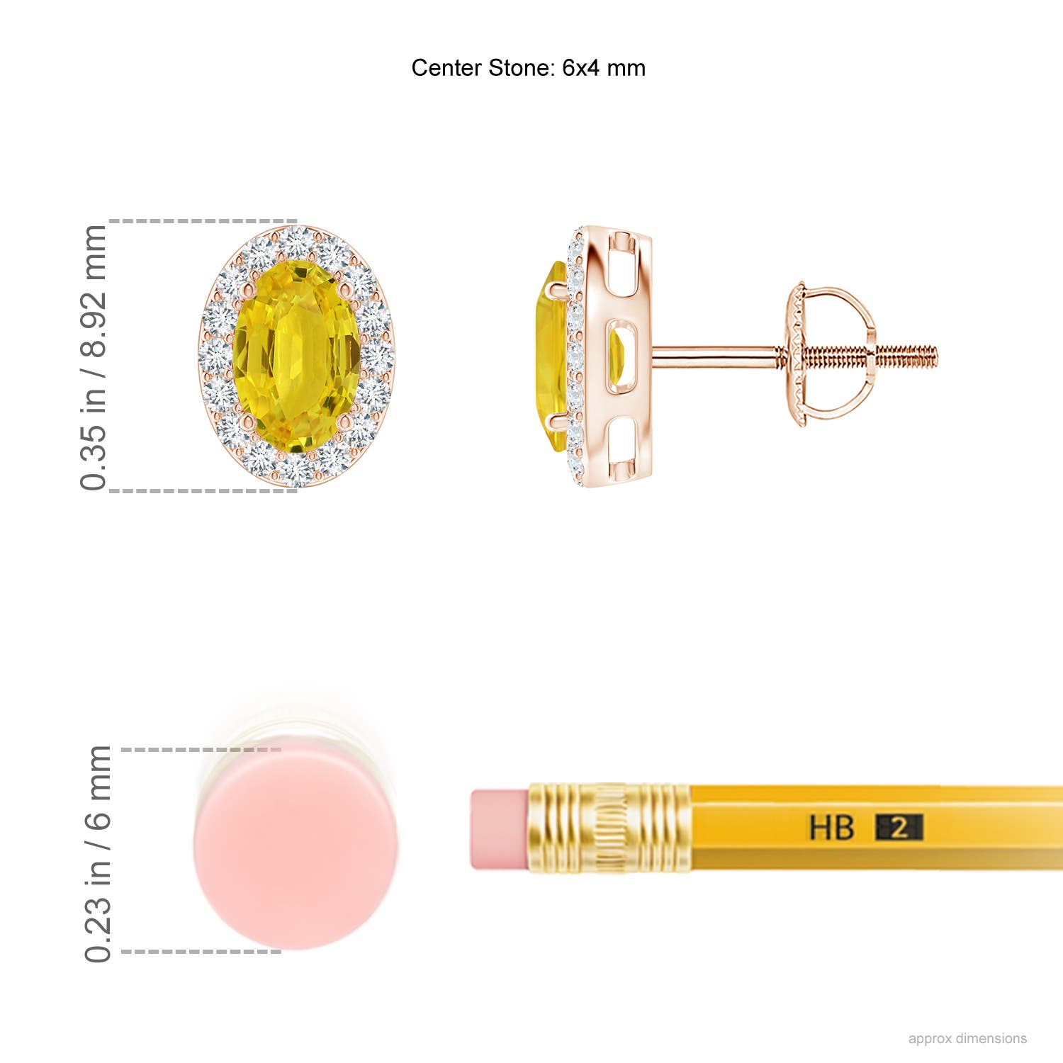 AAA - Yellow Sapphire / 1.51 CT / 14 KT Rose Gold