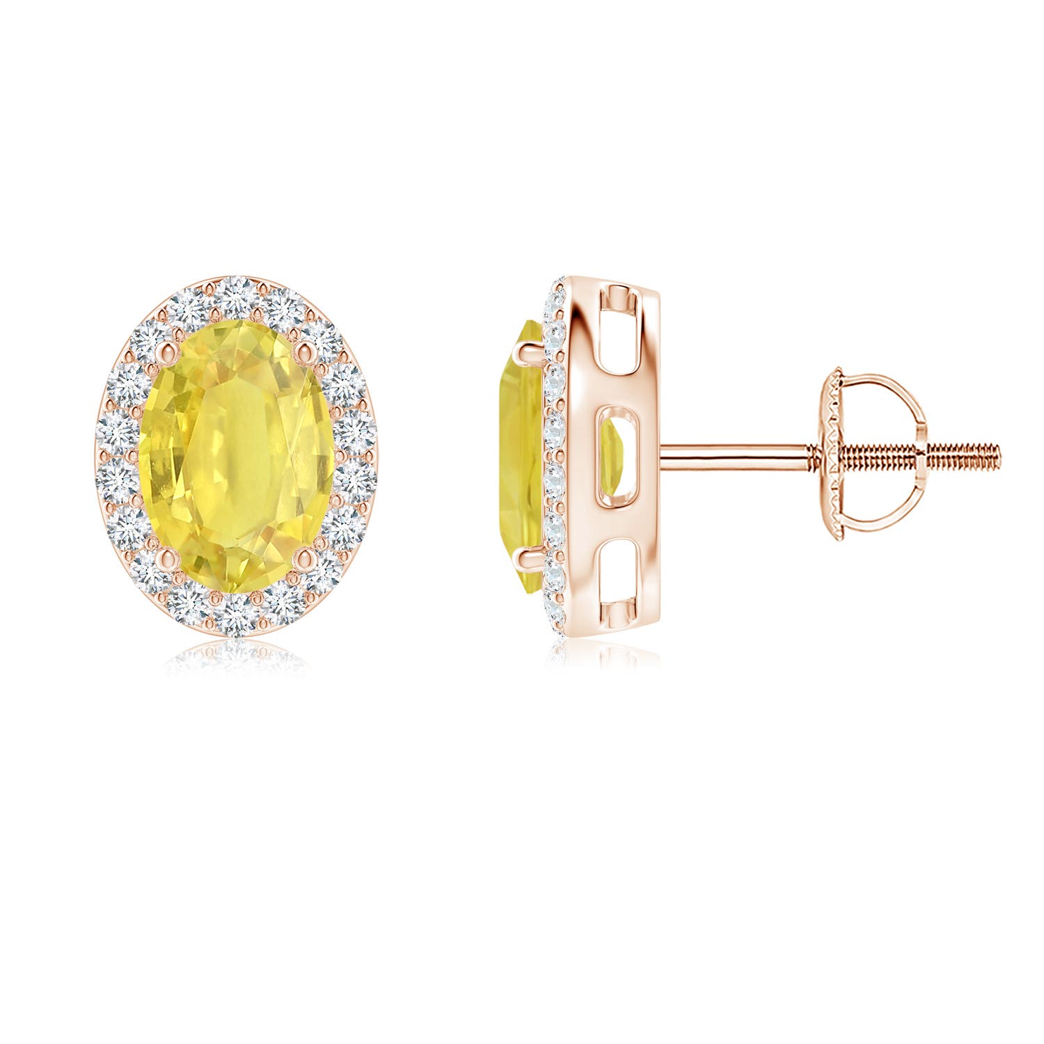 A - Yellow Sapphire / 2.29 CT / 14 KT Rose Gold