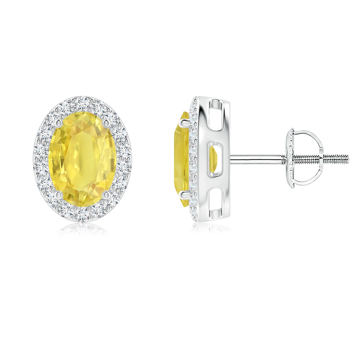 A - Yellow Sapphire / 2.29 CT / 14 KT White Gold