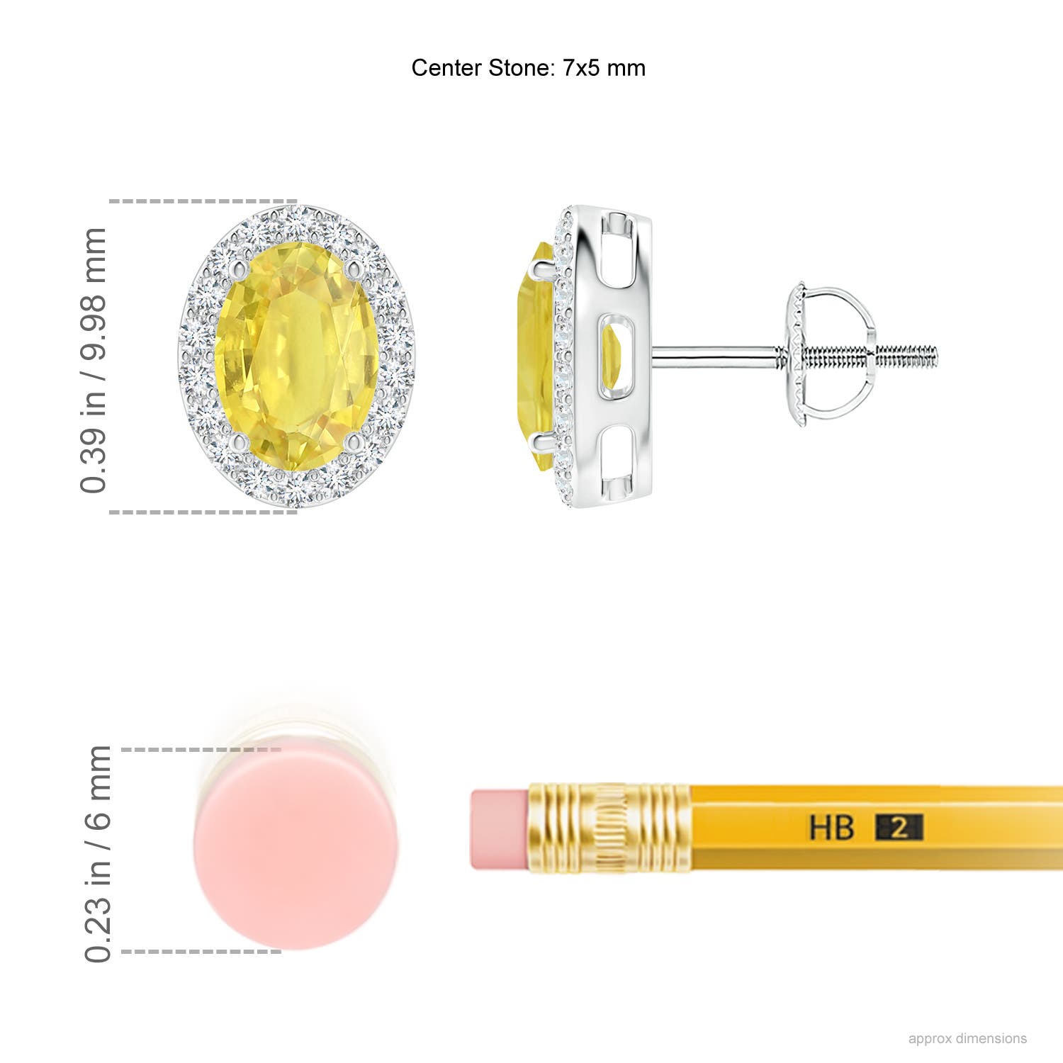 A - Yellow Sapphire / 2.29 CT / 14 KT White Gold