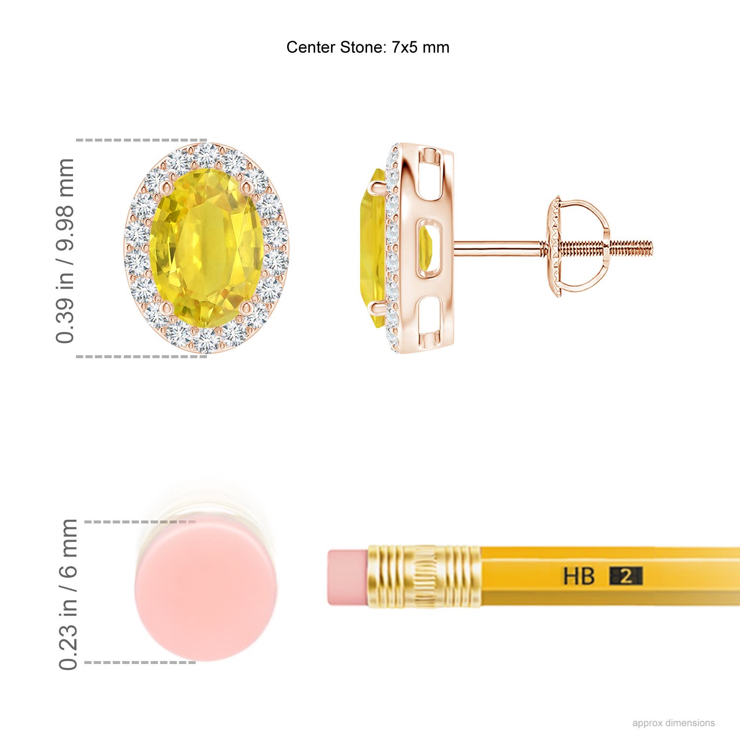 AA - Yellow Sapphire / 2.29 CT / 14 KT Rose Gold