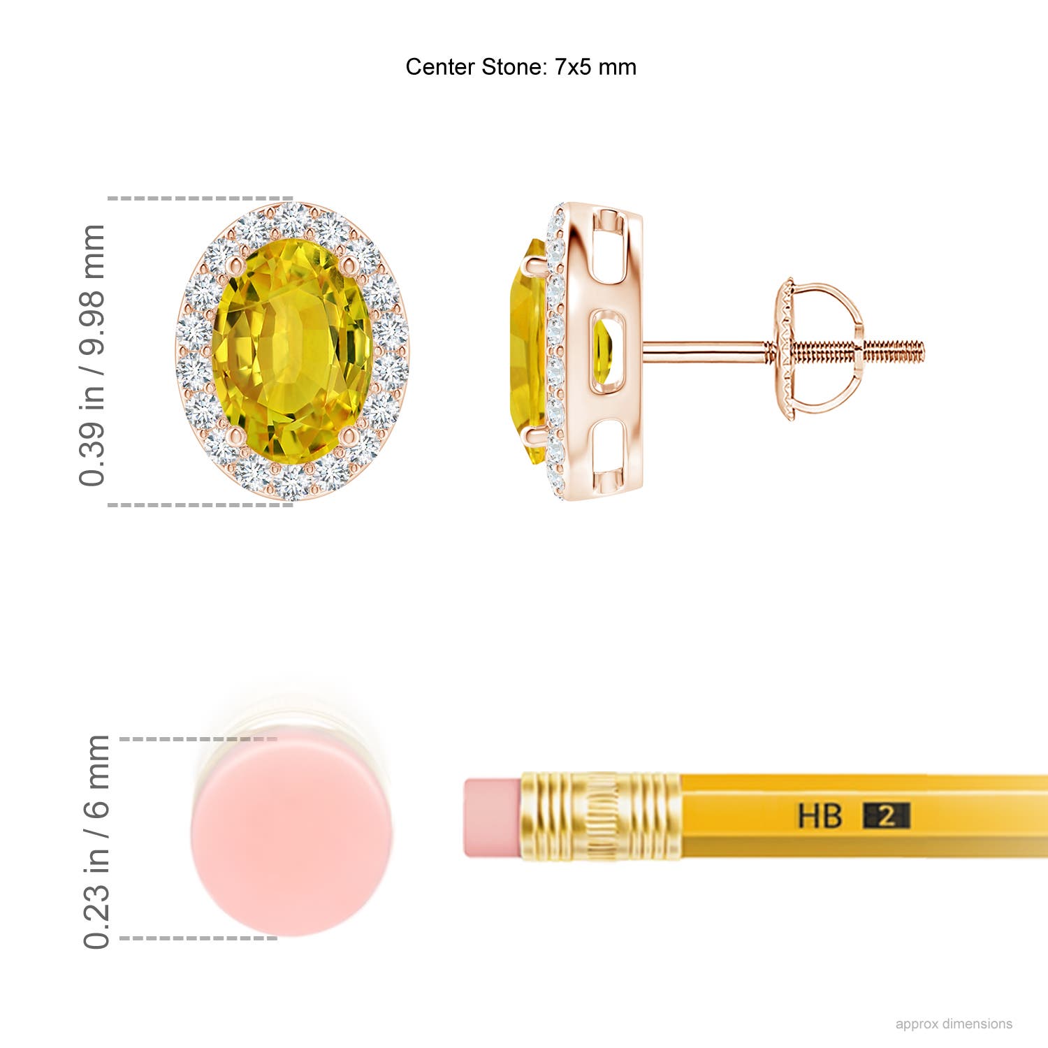 AAAA - Yellow Sapphire / 2.29 CT / 14 KT Rose Gold