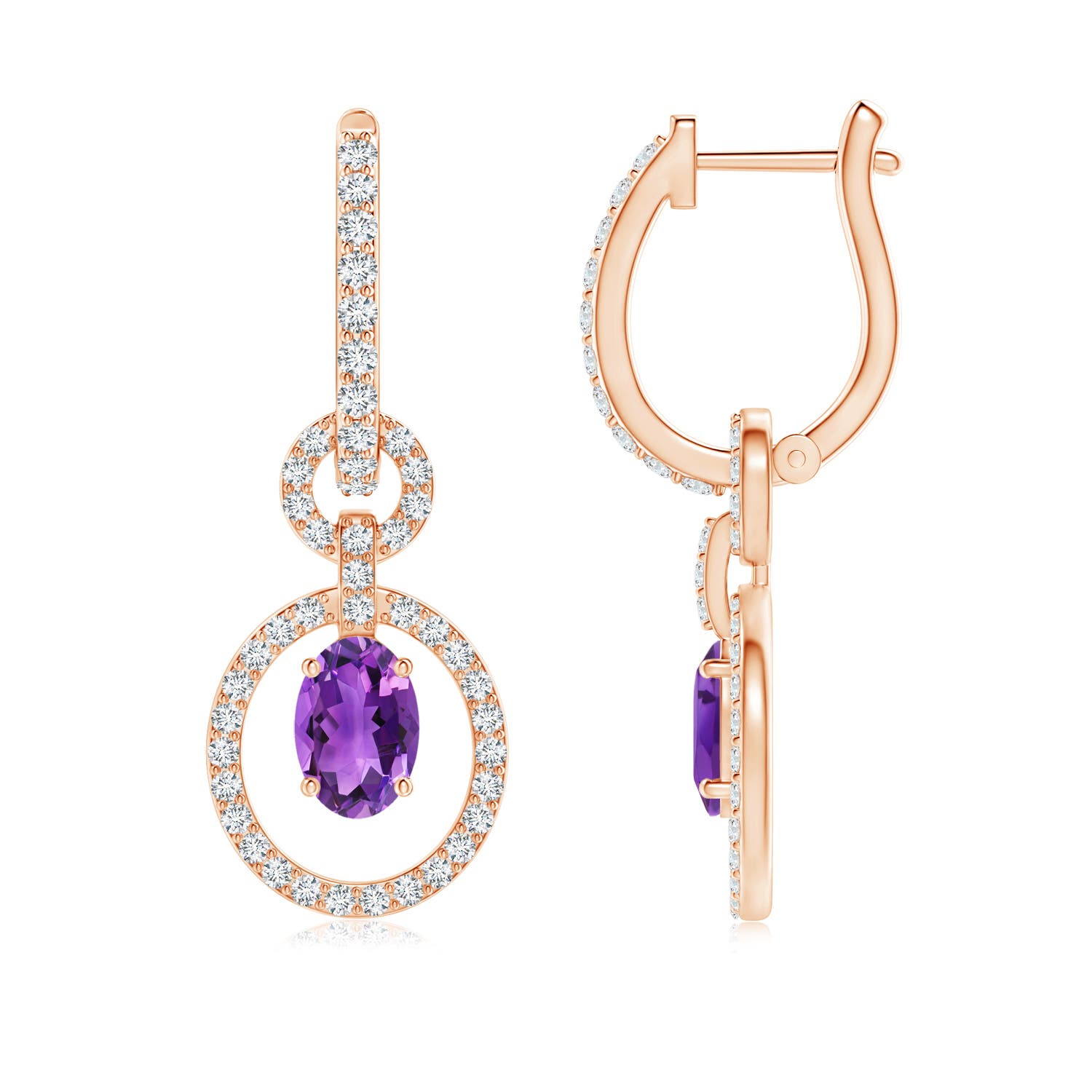 AAA - Amethyst / 1.35 CT / 14 KT Rose Gold