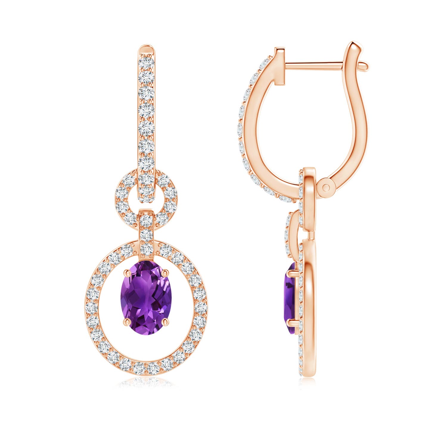 AAAA - Amethyst / 1.35 CT / 14 KT Rose Gold