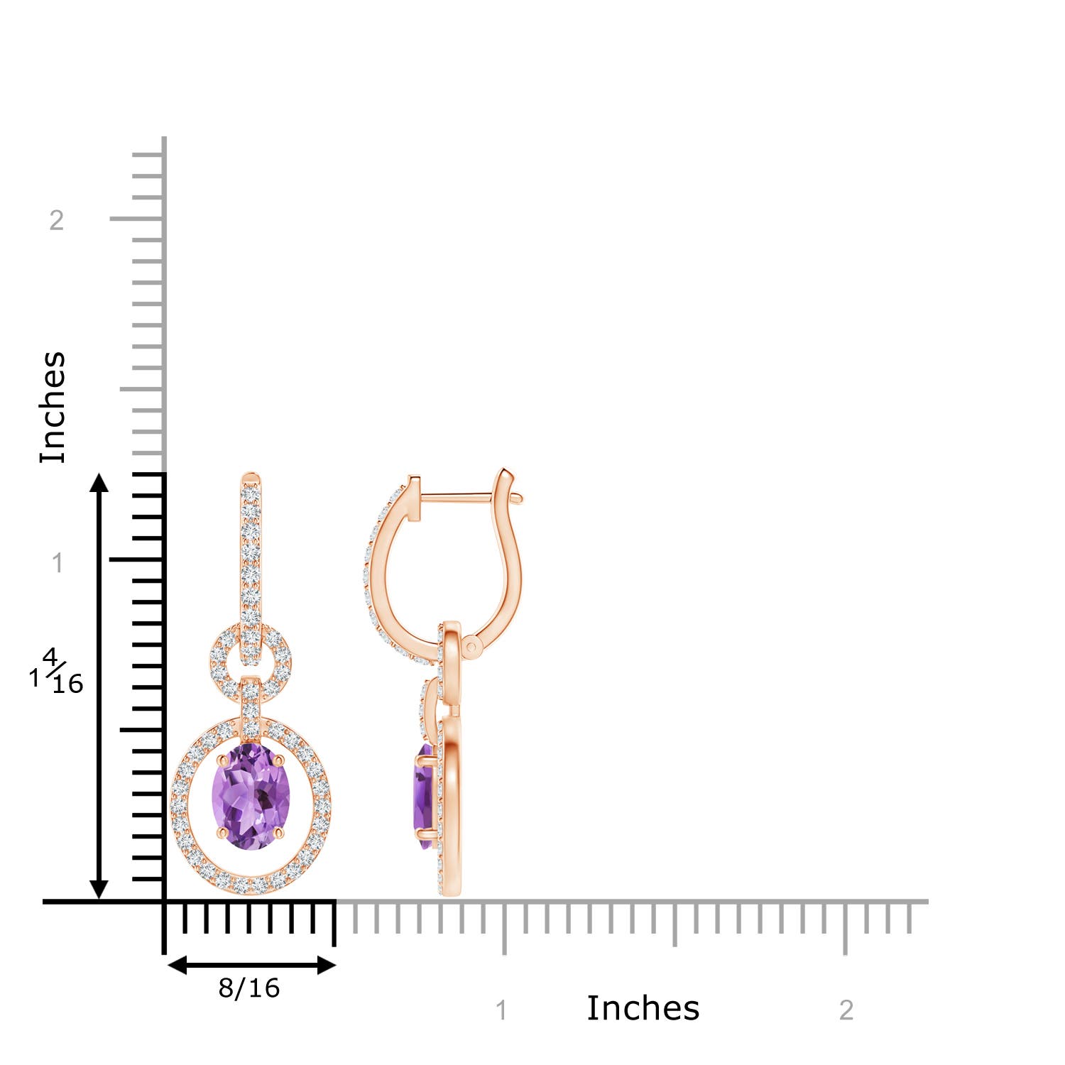 A - Amethyst / 2.02 CT / 14 KT Rose Gold