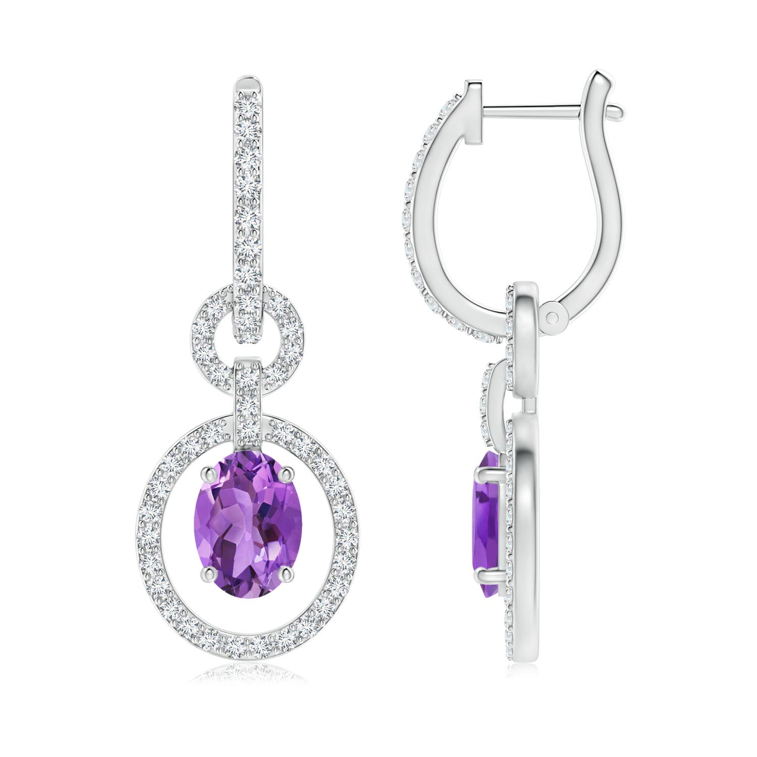 AA - Amethyst / 2.02 CT / 14 KT White Gold