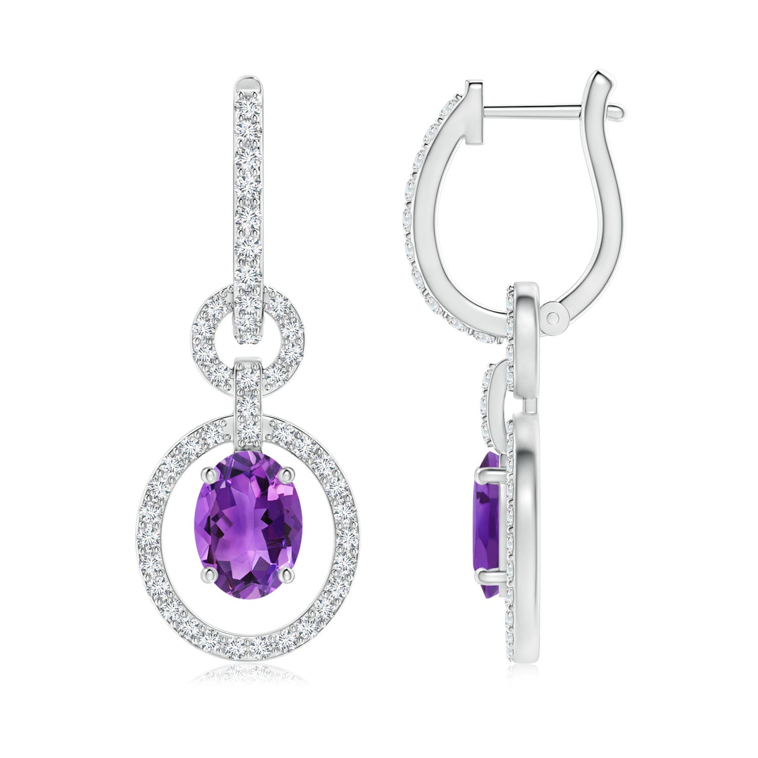 AAA - Amethyst / 2.02 CT / 14 KT White Gold