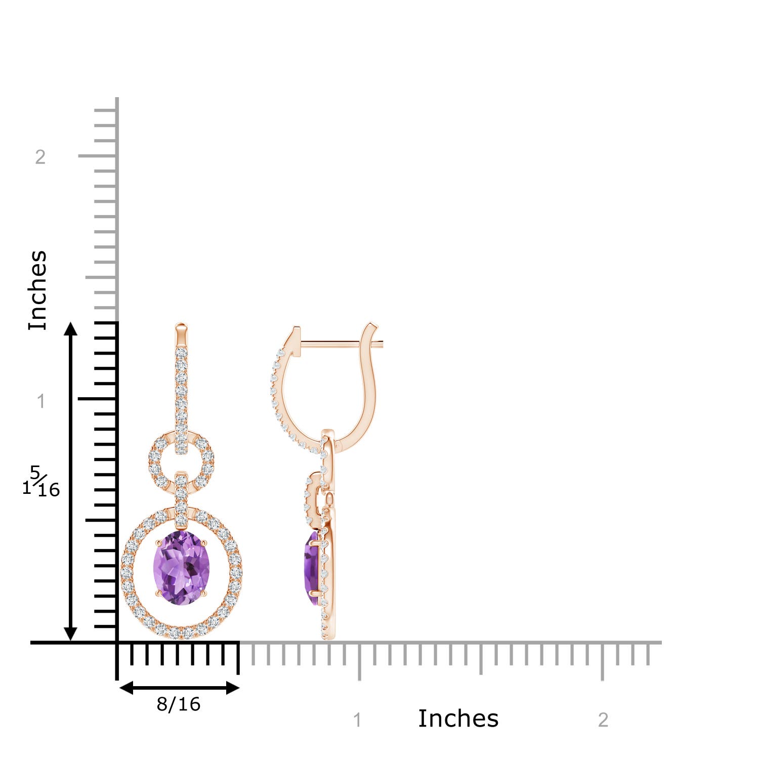 A - Amethyst / 3.08 CT / 14 KT Rose Gold