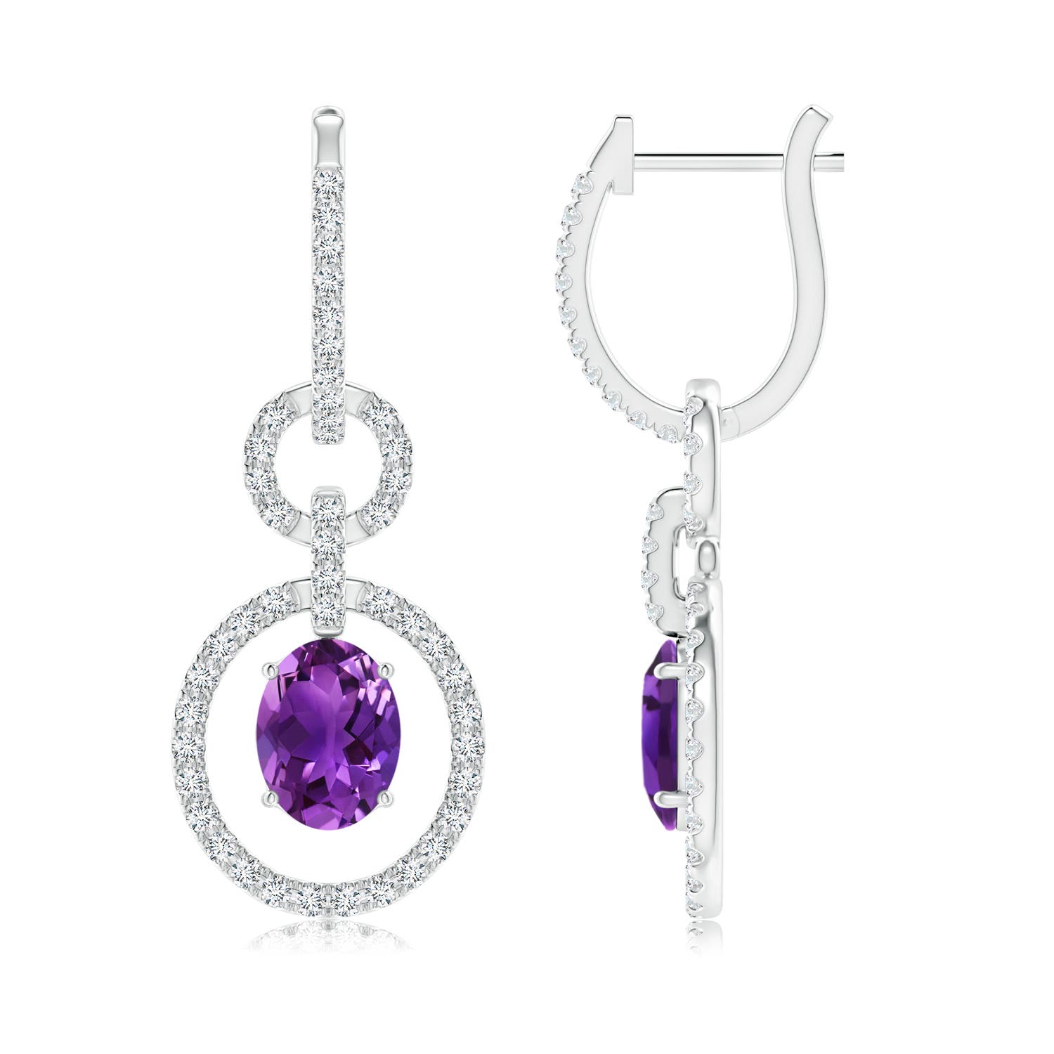 AAAA - Amethyst / 3.08 CT / 14 KT White Gold