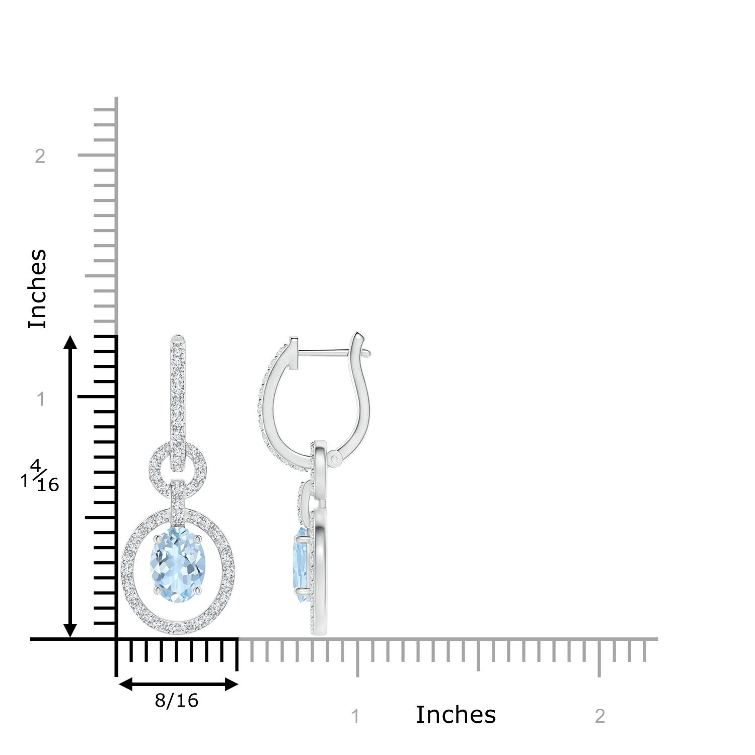 AA - Aquamarine / 1.82 CT / 14 KT White Gold