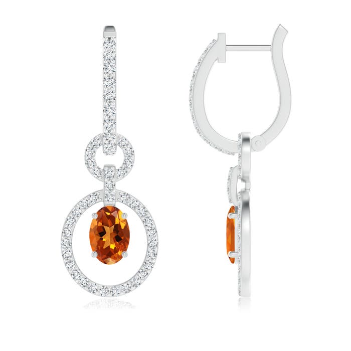 AAAA - Citrine / 1.35 CT / 14 KT White Gold