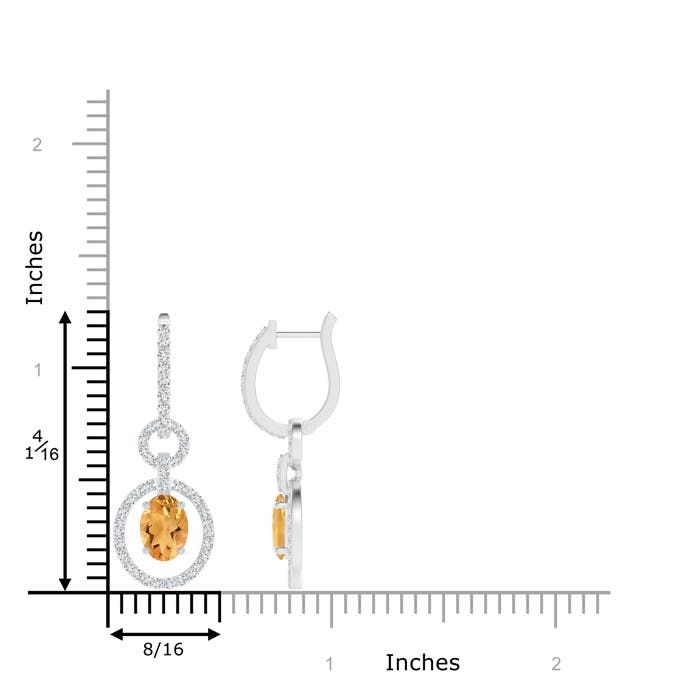 A - Citrine / 2.12 CT / 14 KT White Gold