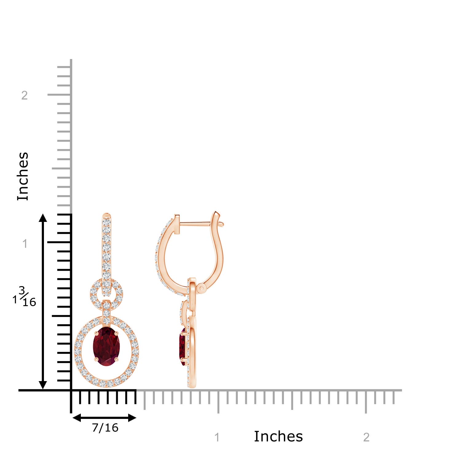 AA - Garnet / 1.65 CT / 14 KT Rose Gold