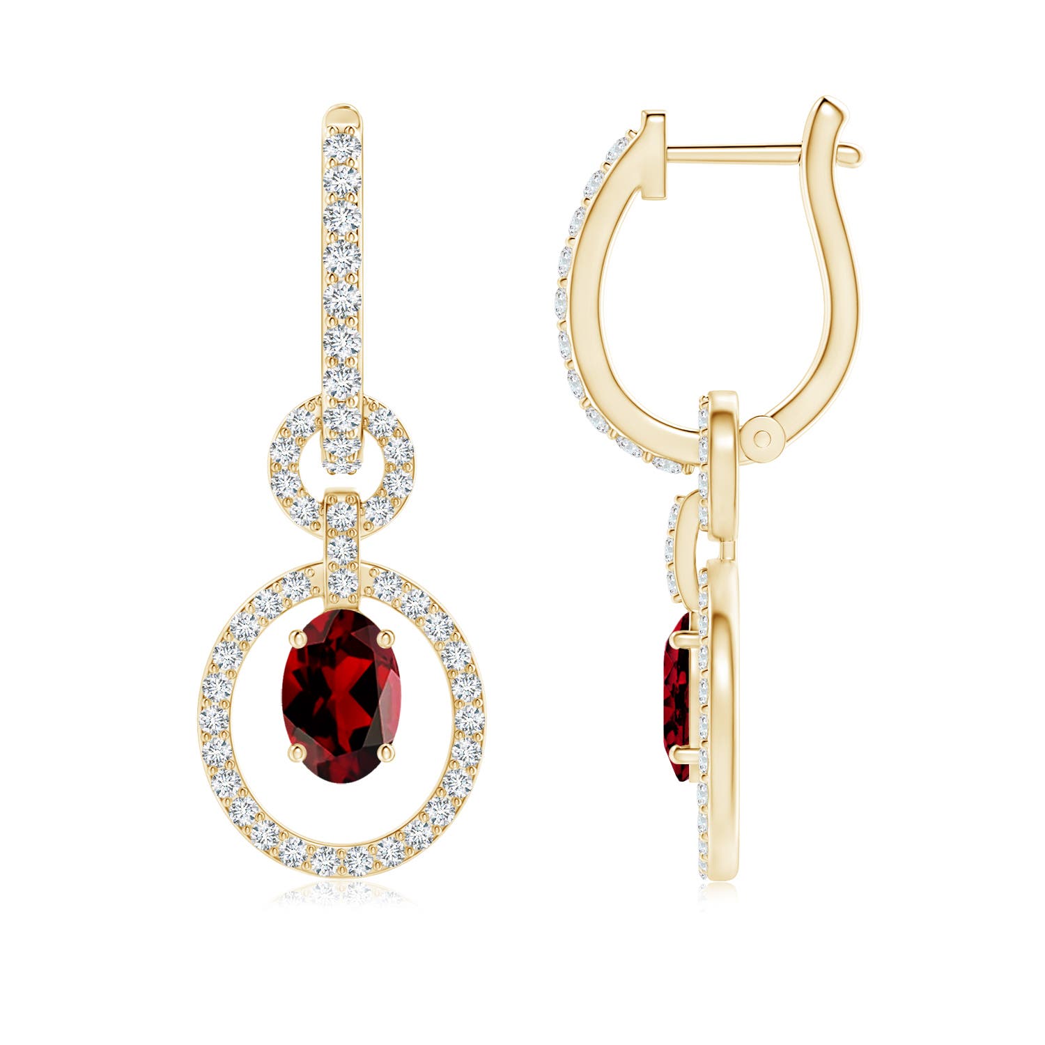 AAAA - Garnet / 1.65 CT / 14 KT Yellow Gold