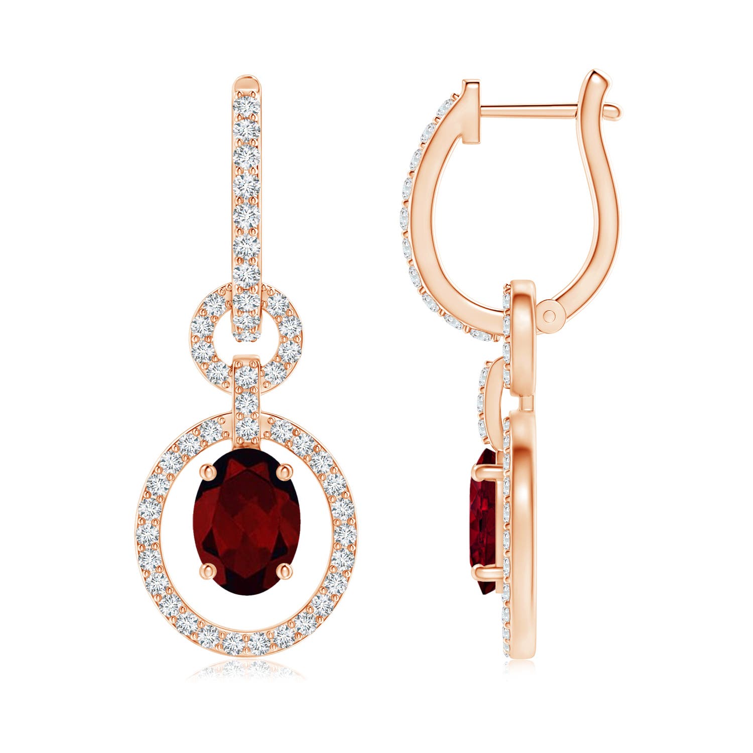 A - Garnet / 2.42 CT / 14 KT Rose Gold