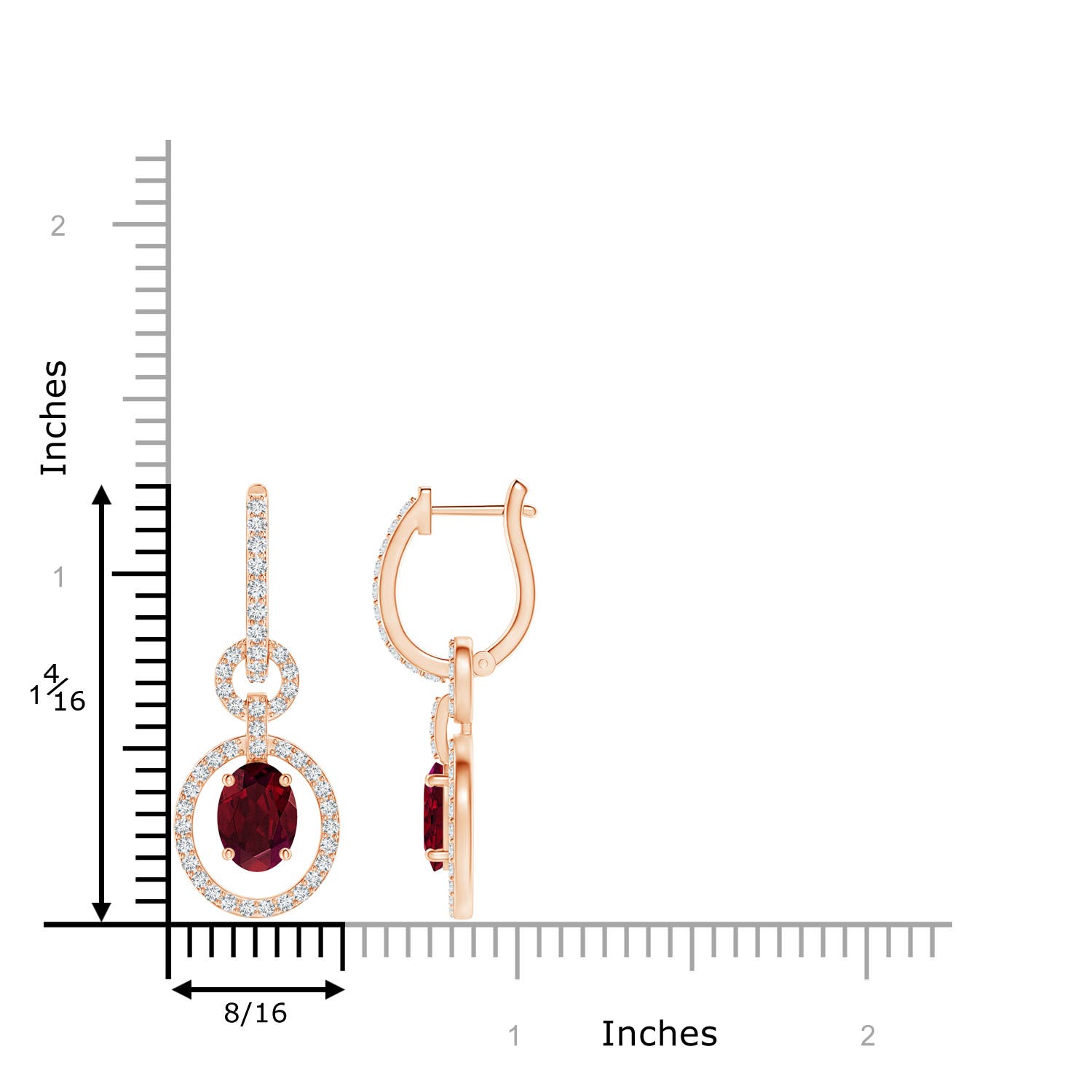 AA - Garnet / 2.42 CT / 14 KT Rose Gold