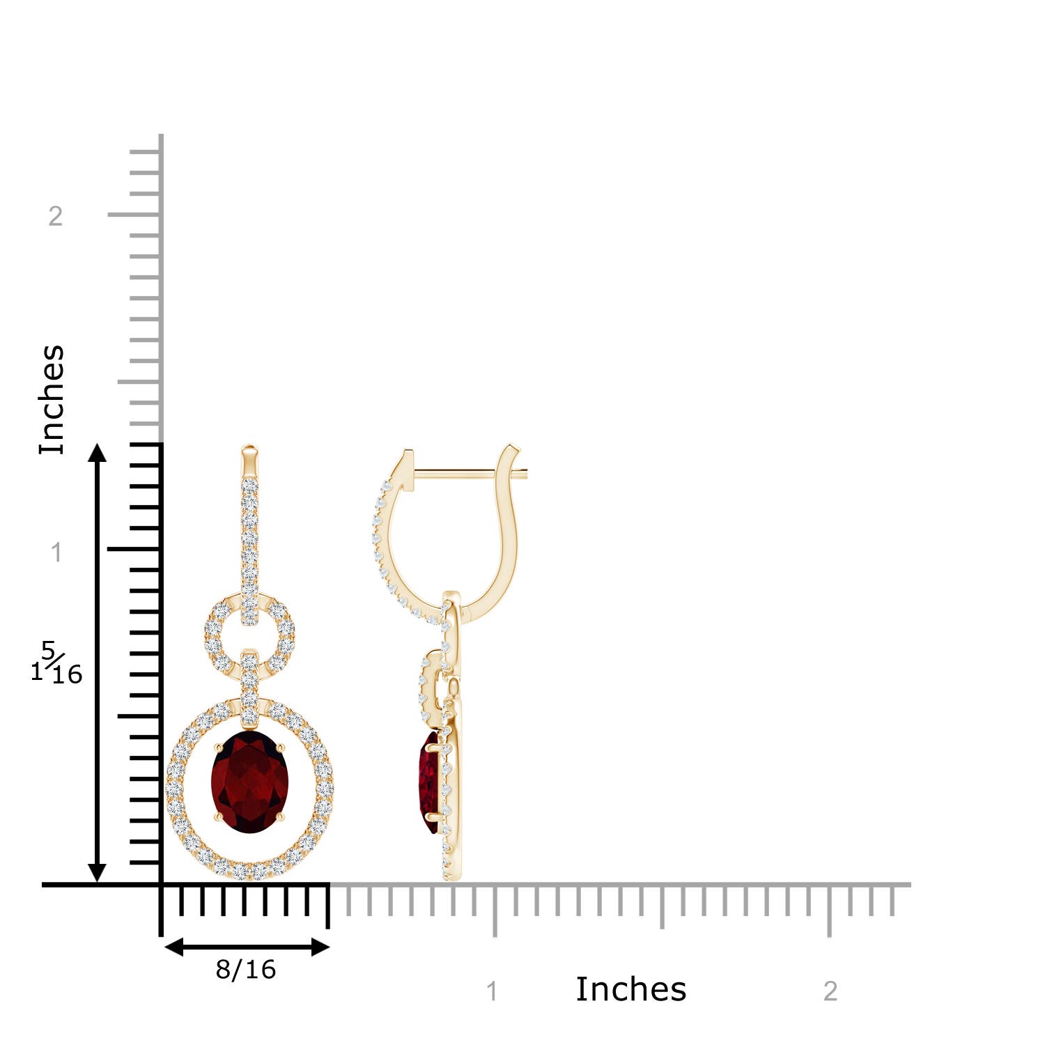 A - Garnet / 3.68 CT / 14 KT Yellow Gold