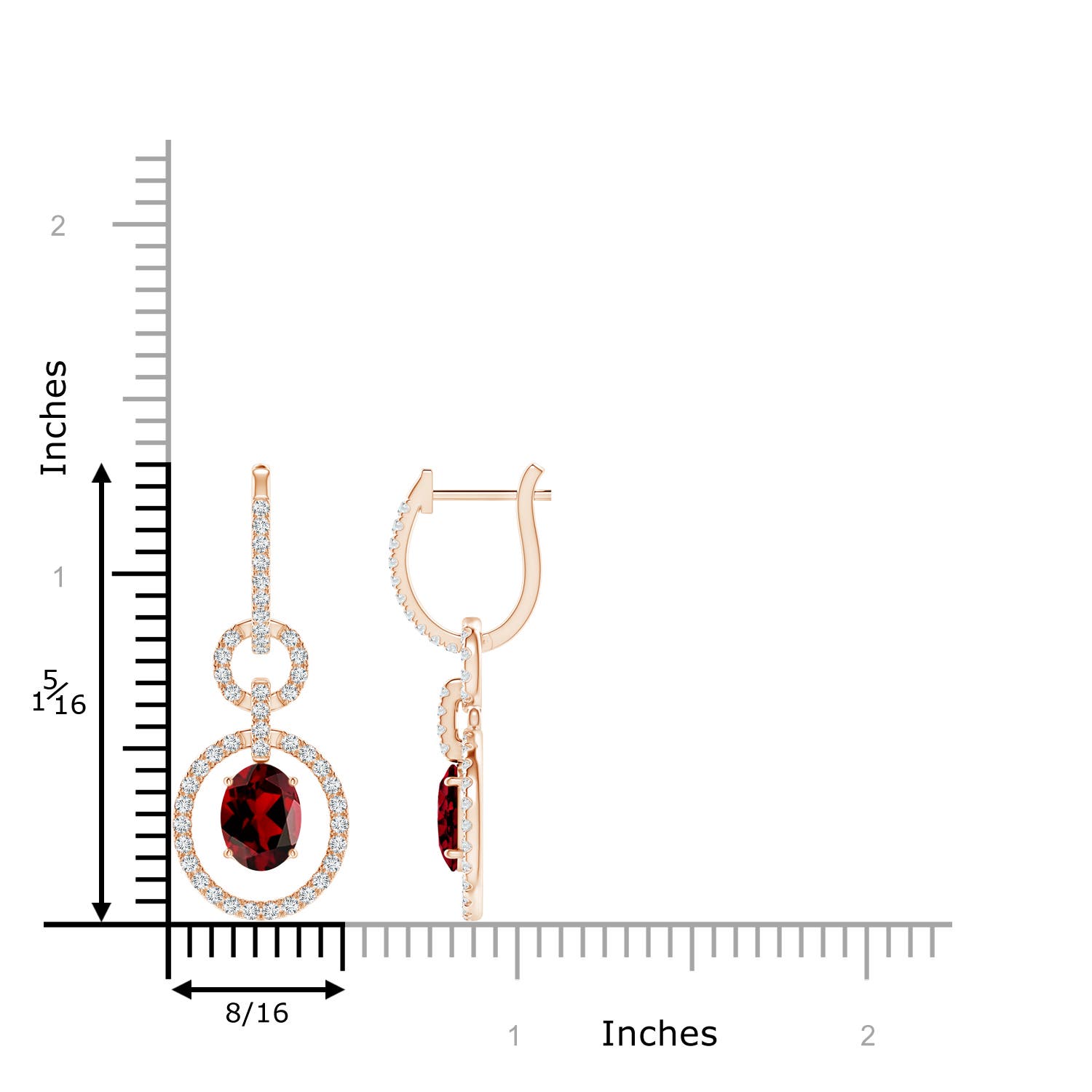 AAAA - Garnet / 3.68 CT / 14 KT Rose Gold