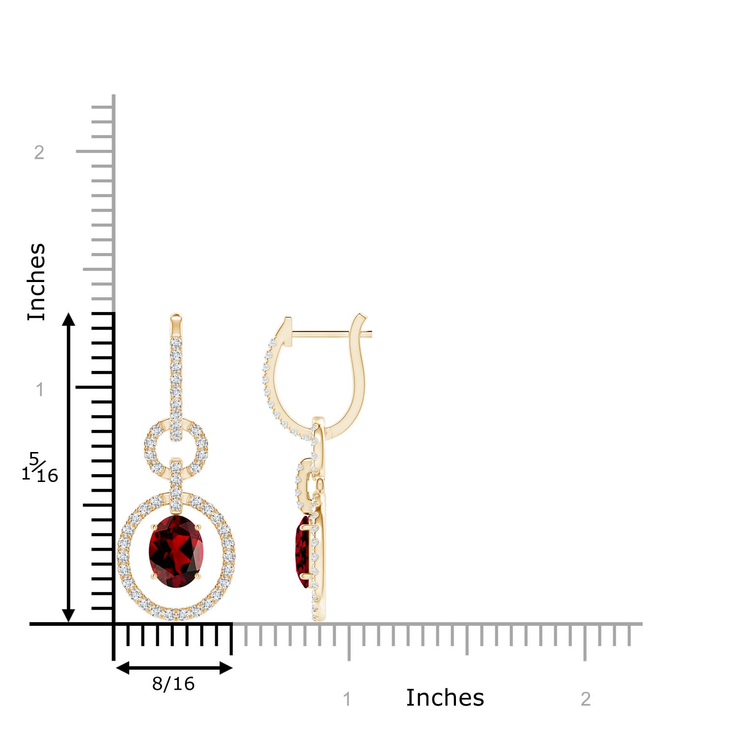 AAAA - Garnet / 3.68 CT / 14 KT Yellow Gold