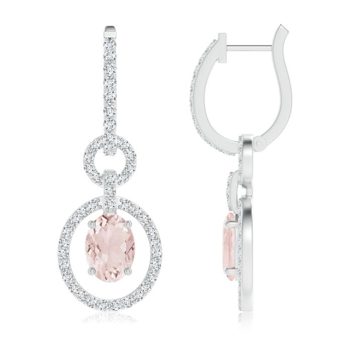 A - Morganite / 2.02 CT / 14 KT White Gold