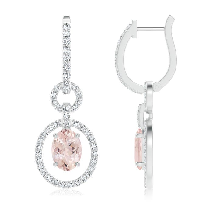 AA - Morganite / 2.02 CT / 14 KT White Gold