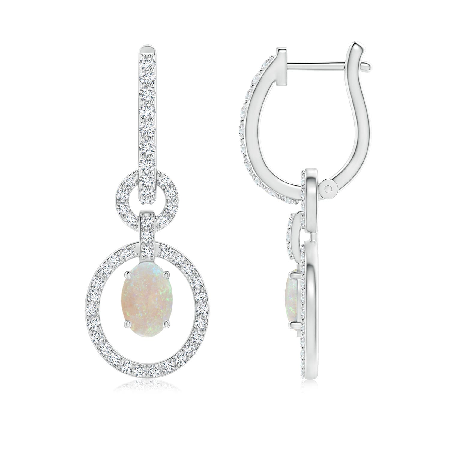 AA - Opal / 1.11 CT / 14 KT White Gold