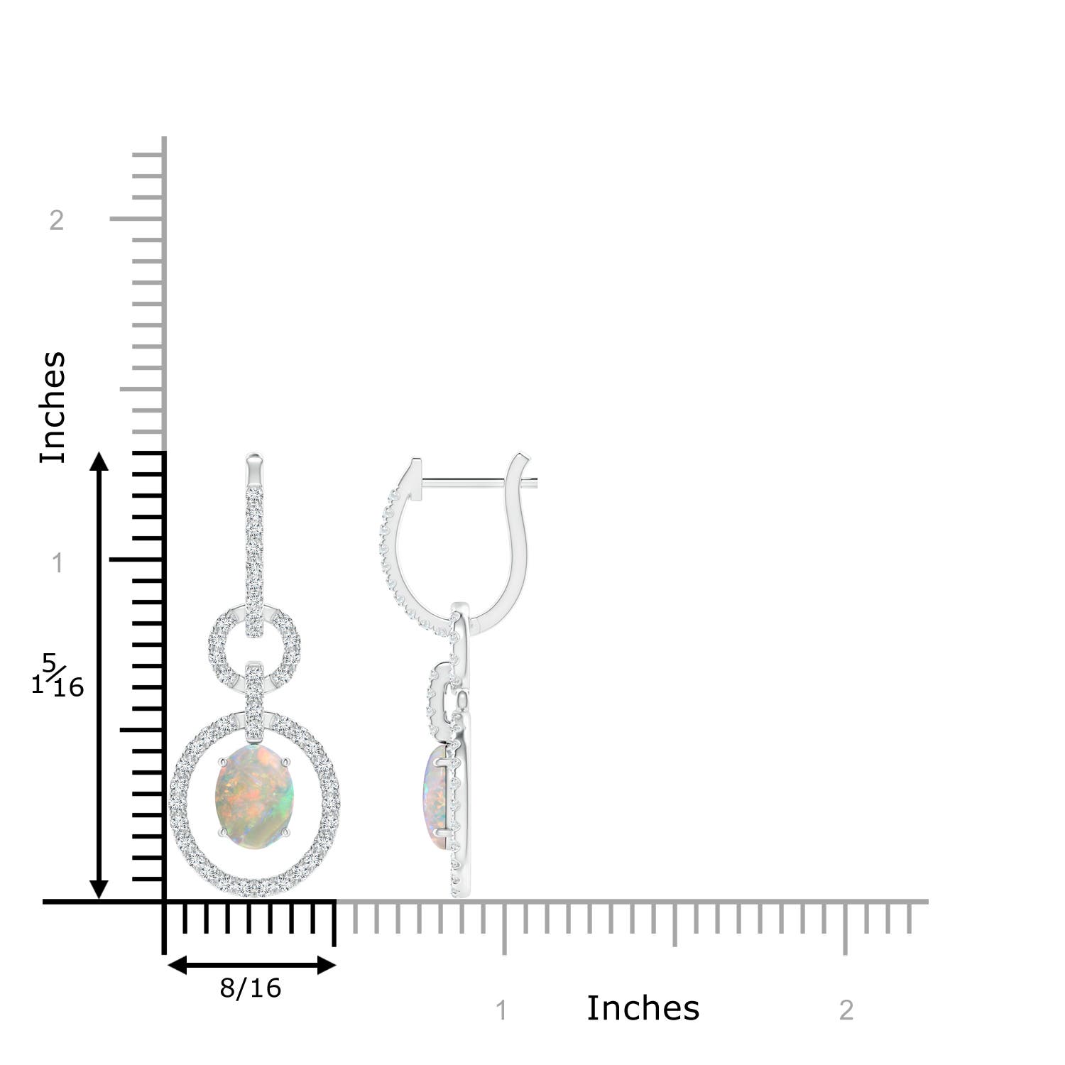 AAAA - Opal / 2.38 CT / 14 KT White Gold