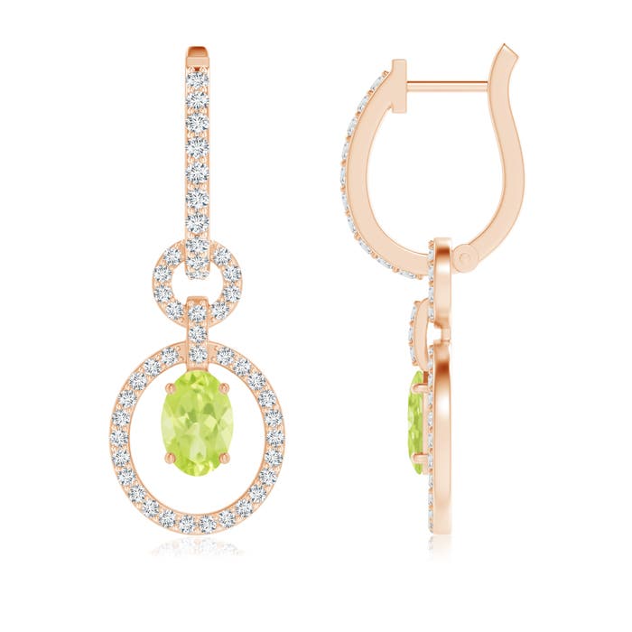 A - Peridot / 1.51 CT / 14 KT Rose Gold