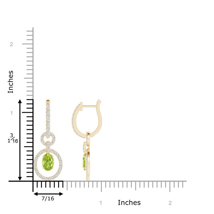 AA - Peridot / 1.51 CT / 14 KT Yellow Gold