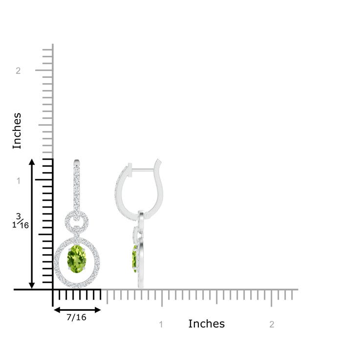 AAA - Peridot / 1.51 CT / 14 KT White Gold