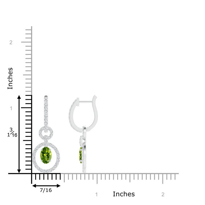 AAAA - Peridot / 1.51 CT / 14 KT White Gold