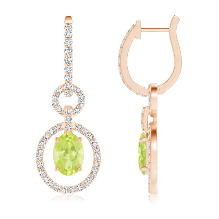 A - Peridot / 2.32 CT / 14 KT Rose Gold