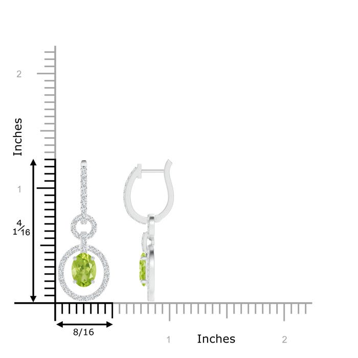 AA - Peridot / 2.32 CT / 14 KT White Gold