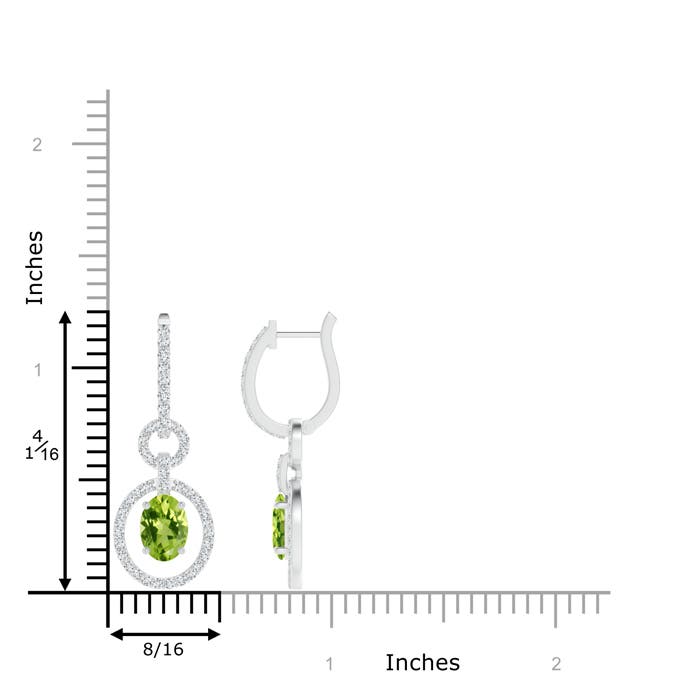 AAA - Peridot / 2.32 CT / 14 KT White Gold