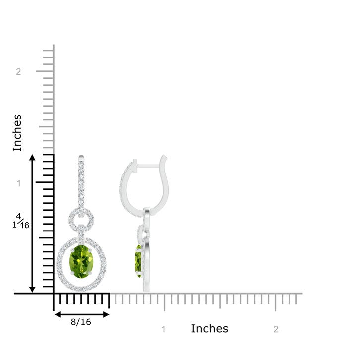 AAAA - Peridot / 2.32 CT / 14 KT White Gold