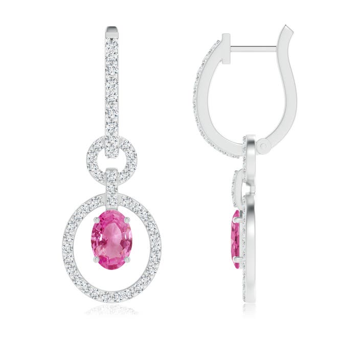 AAA - Pink Sapphire / 1.65 CT / 14 KT White Gold