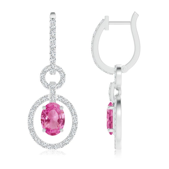 AAA - Pink Sapphire / 2.32 CT / 14 KT White Gold