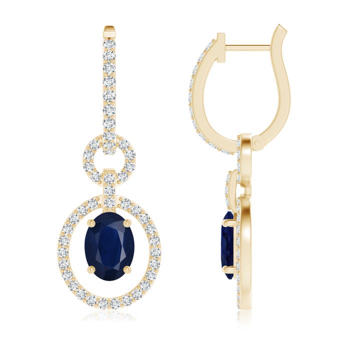 A - Blue Sapphire / 2.32 CT / 14 KT Yellow Gold