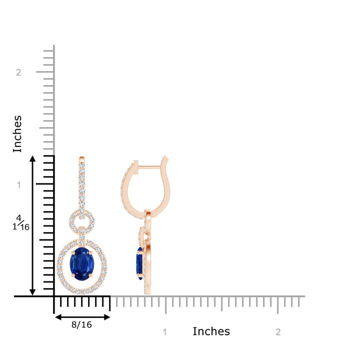 AAA - Blue Sapphire / 2.32 CT / 14 KT Rose Gold