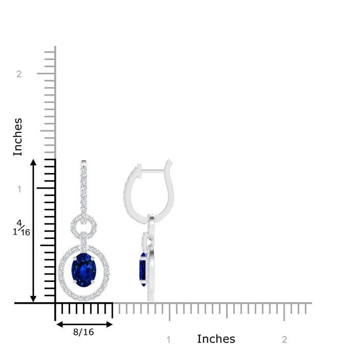 AAAA - Blue Sapphire / 2.32 CT / 14 KT White Gold