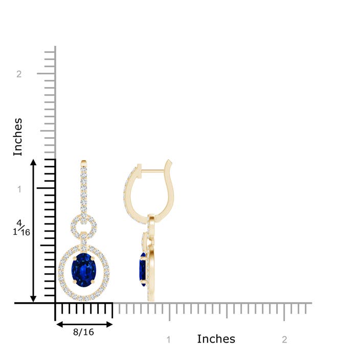 AAAA - Blue Sapphire / 2.32 CT / 14 KT Yellow Gold