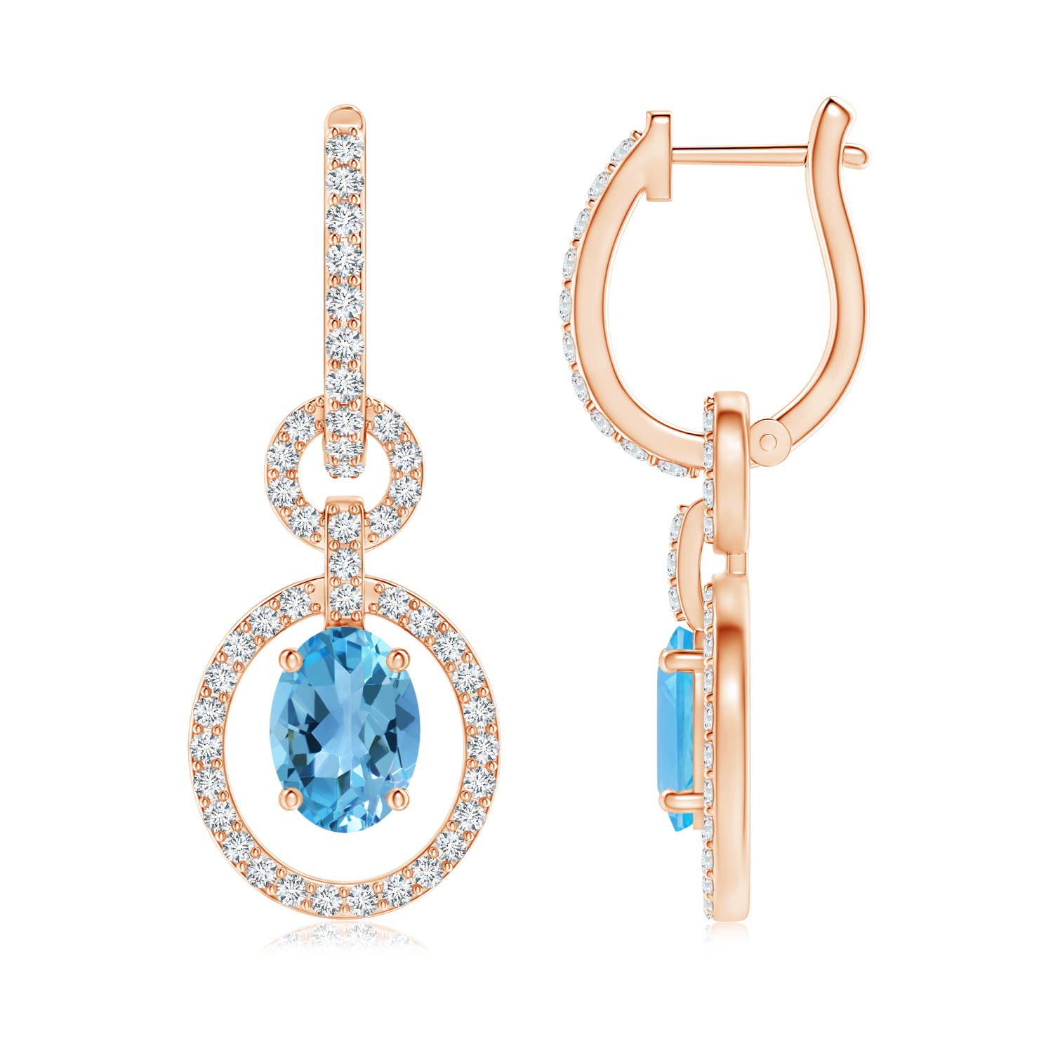 AA - Swiss Blue Topaz / 2.52 CT / 14 KT Rose Gold