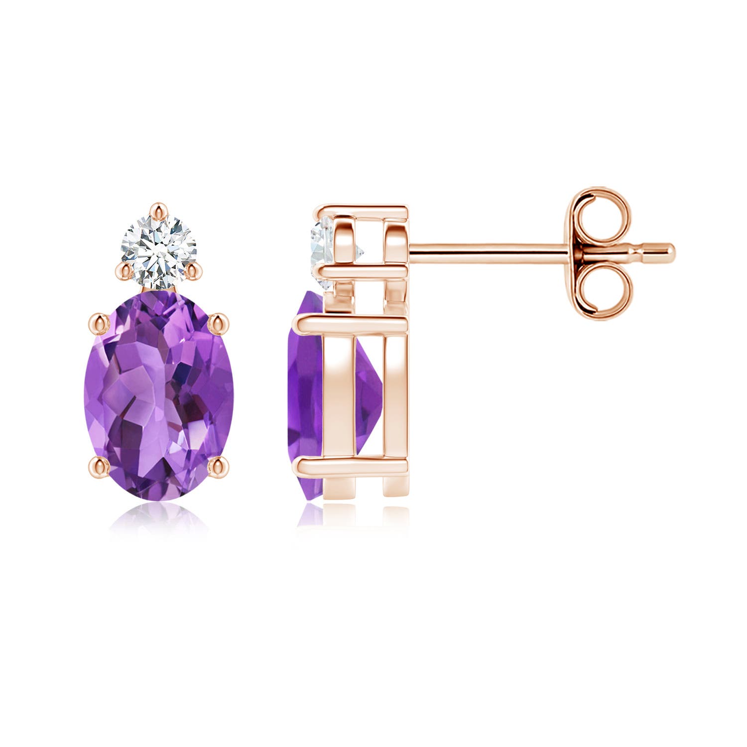 AA - Amethyst / 1.54 CT / 14 KT Rose Gold