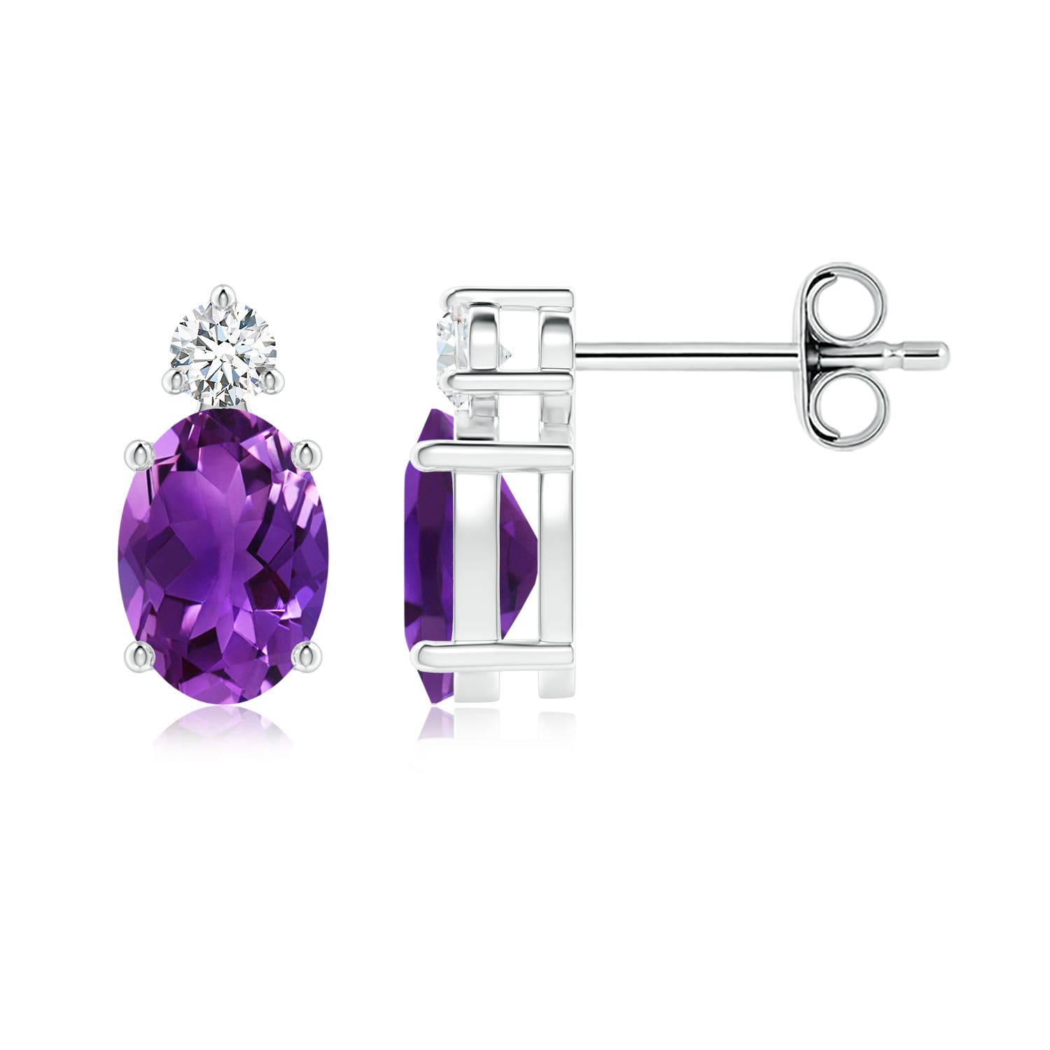 AAAA - Amethyst / 1.54 CT / 14 KT White Gold