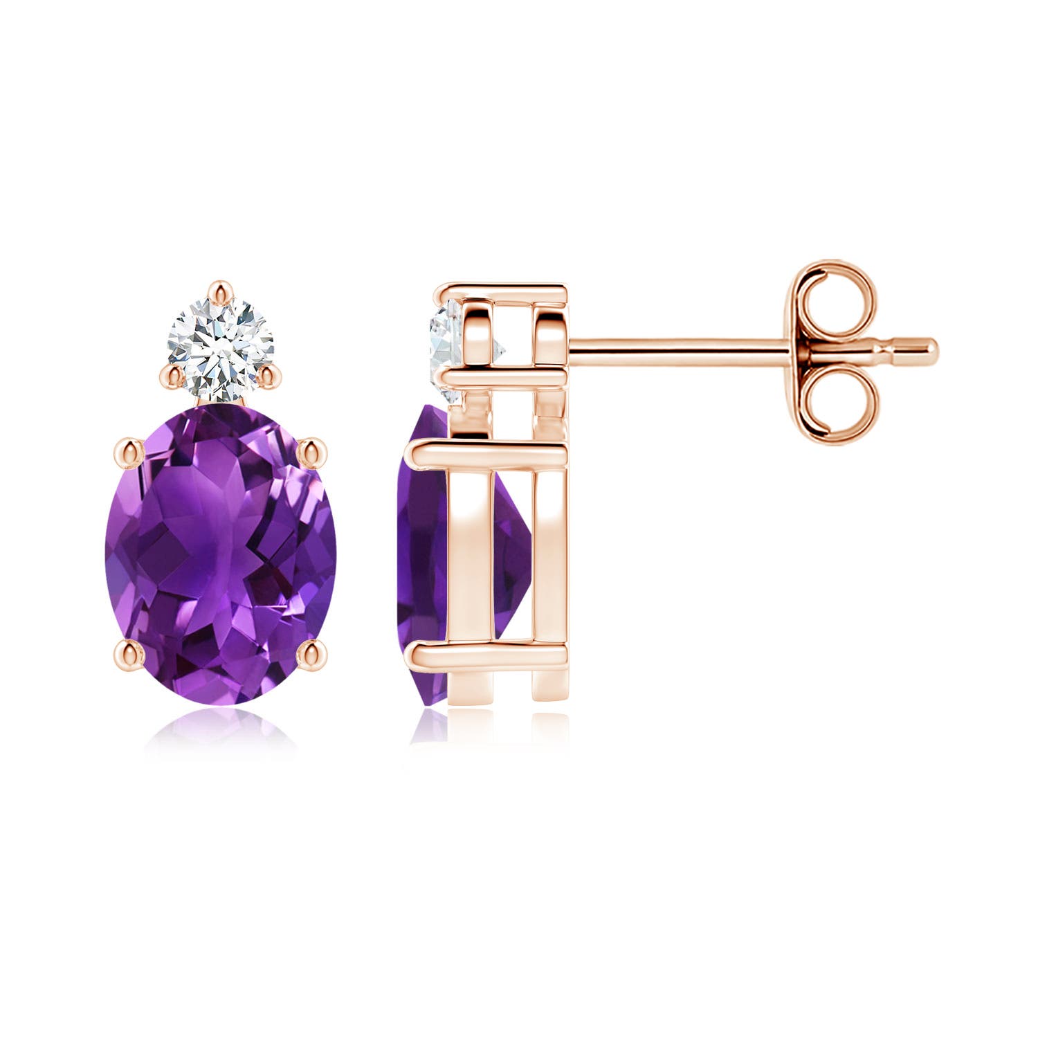 AAAA - Amethyst / 2.47 CT / 14 KT Rose Gold