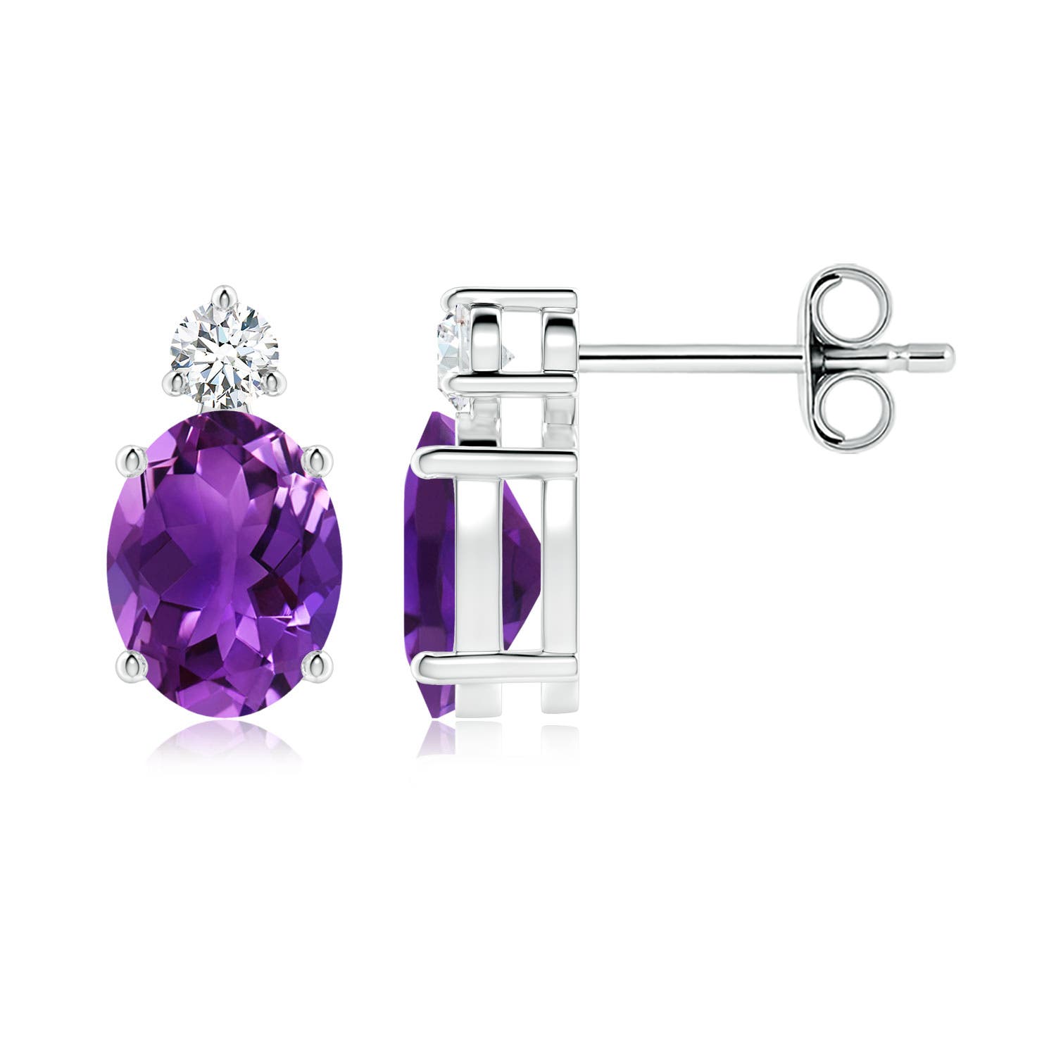 AAAA - Amethyst / 2.47 CT / 14 KT White Gold