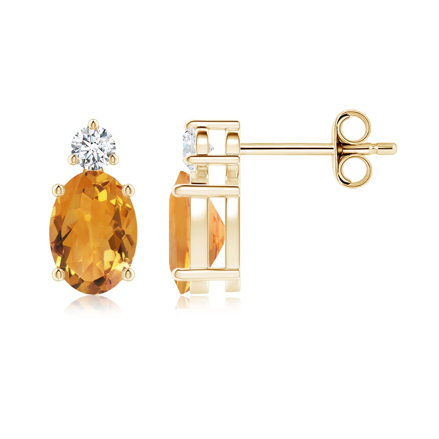 AA - Citrine / 1.64 CT / 14 KT Yellow Gold